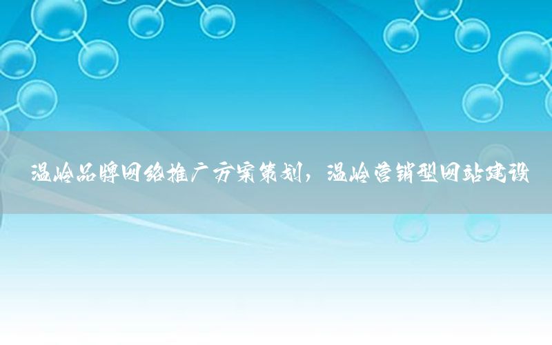 温岭品牌网络推广方案策划，温岭营销型网站建设