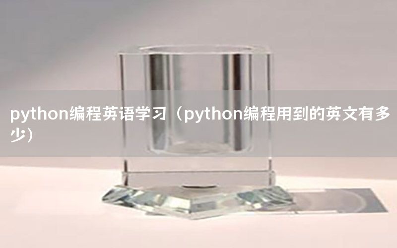 python编程英语学习（python编程用到的英文有多少）