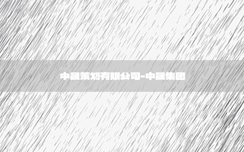 中晟策划有限公司-中晟集团