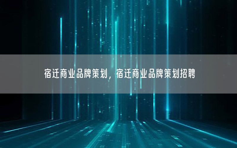 宿迁商业品牌策划，宿迁商业品牌策划招聘