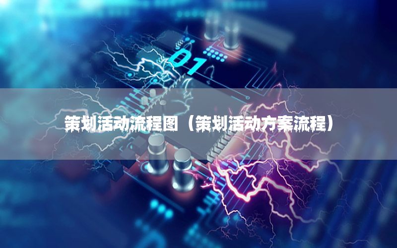 策划活动流程图（策划活动方案流程）