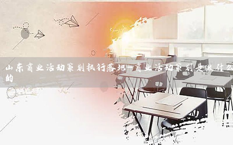 山东商业活动策划执行落地-商业活动策划是做什么的