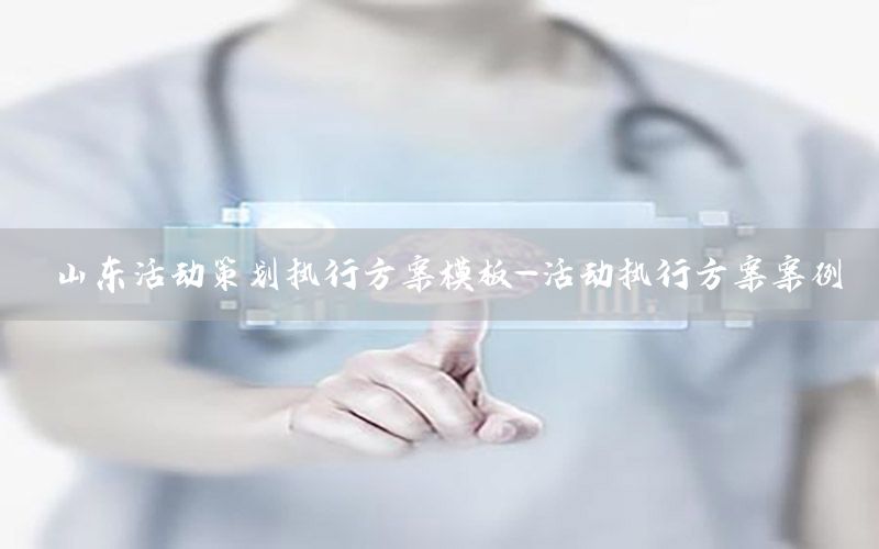 山东活动策划执行方案模板-活动执行方案案例