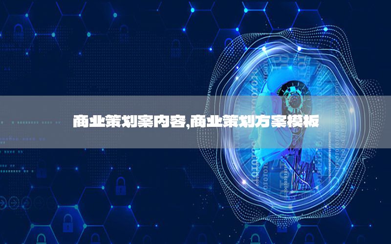 商业策划案内容，商业策划方案模板