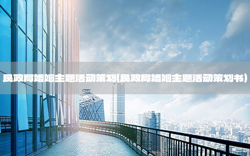 民政局婚姻主题活动策划（民政局婚姻主题活动策划书）