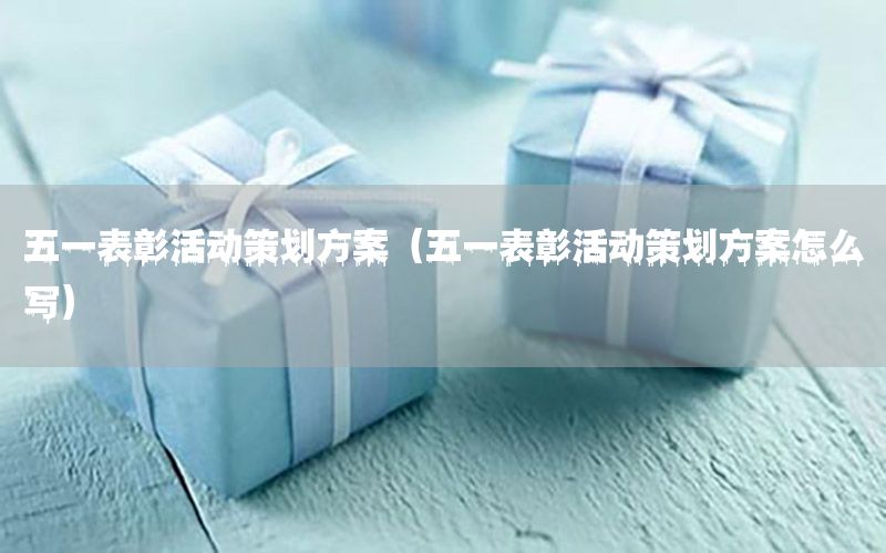 五一表彰活动策划方案（五一表彰活动策划方案怎么写）