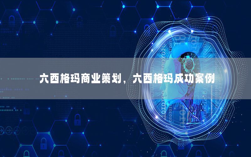 六西格玛商业策划，六西格玛成功案例
