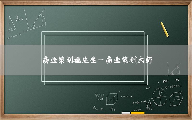商业策划姚先生-商业策划大师
