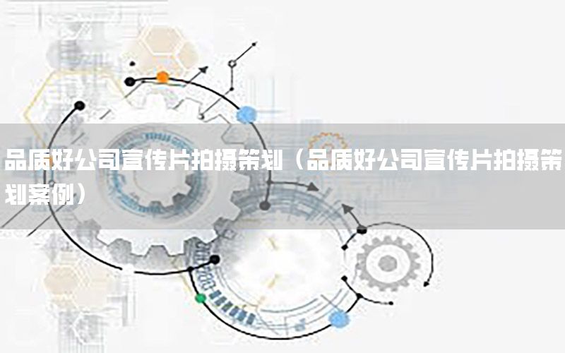 品质好公司宣传片拍摄策划（品质好公司宣传片拍摄策划案例）