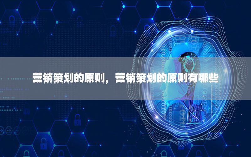 营销策划的原则，营销策划的原则有哪些