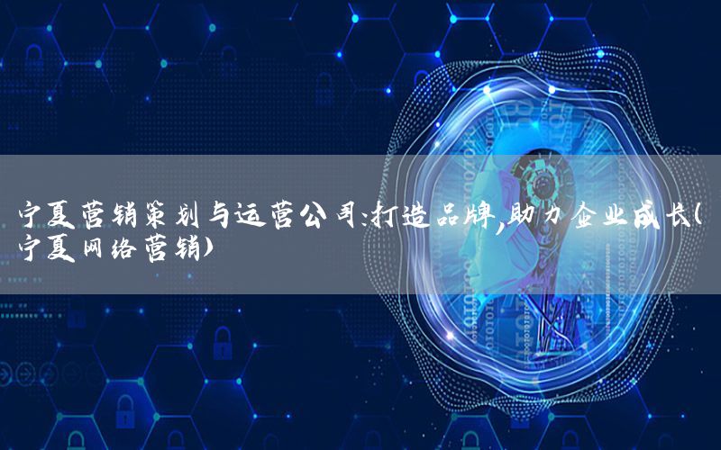 宁夏营销策划与运营公司：打造品牌，助力企业成长（宁夏网络营销）