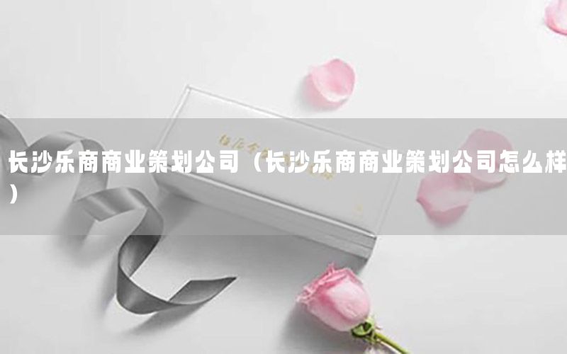 长沙乐商商业策划公司（长沙乐商商业策划公司怎么样）