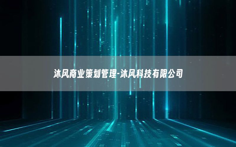 沐风商业策划管理-沐风科技有限公司