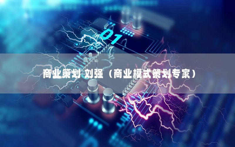 商业策划 刘强（商业模式策划专家）