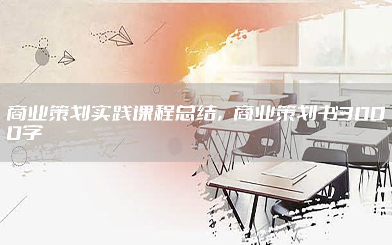 商业策划实践课程总结，商业策划书3000字