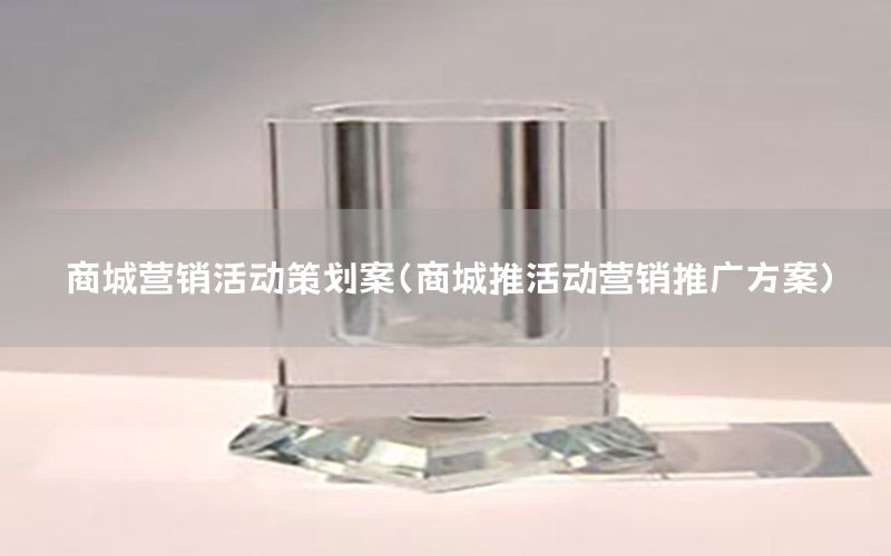 商城营销活动策划案（商城推活动营销推广方案）