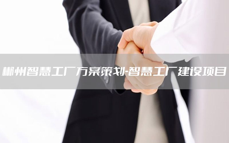 郴州智慧工厂方案策划-智慧工厂建设项目