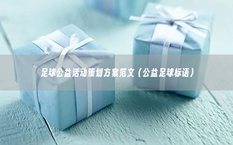 足球公益活动策划方案范文（公益足球标语）