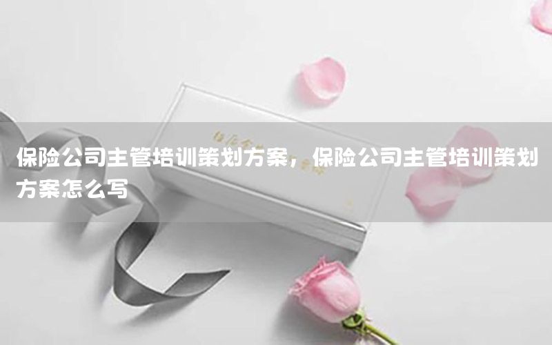 保险公司主管培训策划方案，保险公司主管培训策划方案怎么写