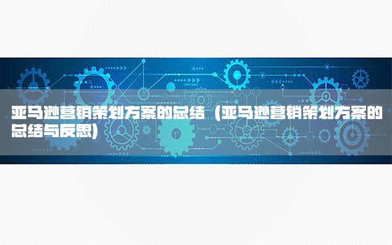 亚马逊营销策划方案的总结（亚马逊营销策划方案的总结与反思）