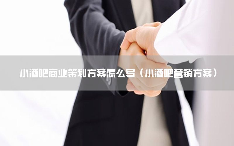 小酒吧商业策划方案怎么写（小酒吧营销方案）